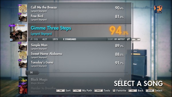 Скриншот из Rocksmith 2014 - Lynyrd Skynyrd - Gimme Three Steps