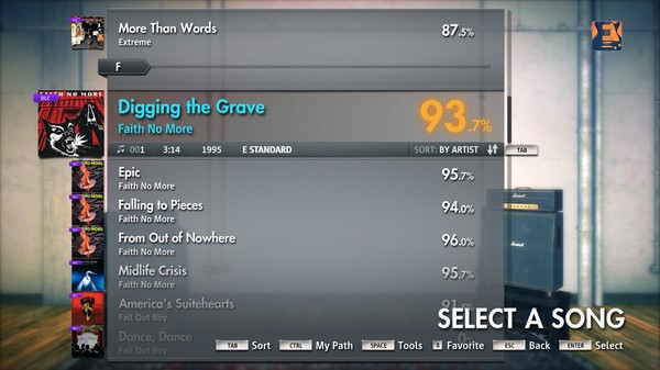 Скриншот из Rocksmith 2014 - Faith No More - Digging the Grave