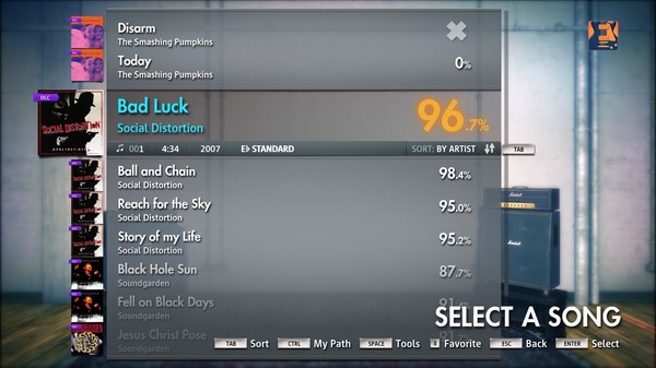 Скриншот из Rocksmith 2014 - Social Distortion - Bad Luck