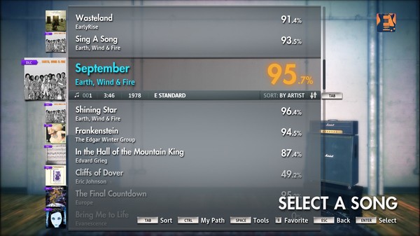 Скриншот из Rocksmith 2014 - Earth, Wind & Fire - September