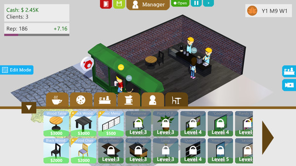 Скриншот из Coffee Shop Tycoon