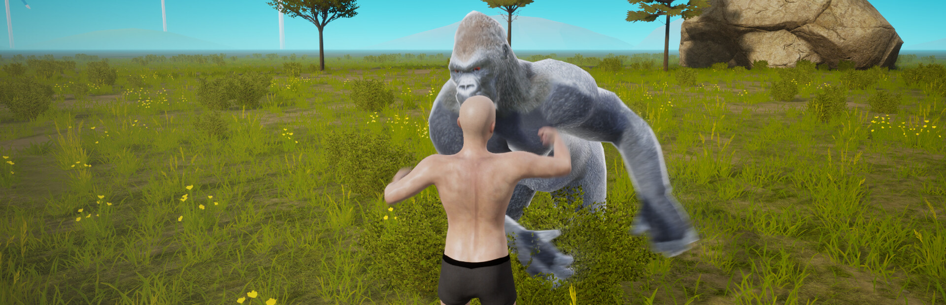 100 Men vs 1 Gorilla