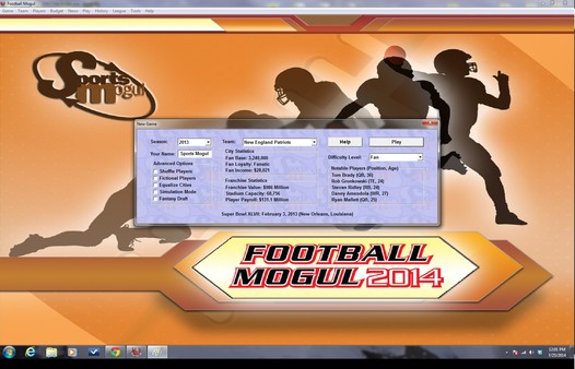 Football Mogul 2014 PC requirements