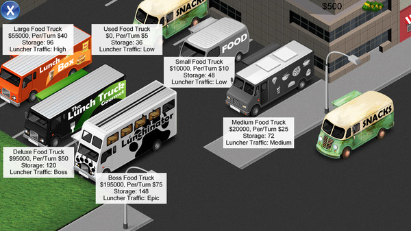 Lunch Truck Tycoon minimum requirements