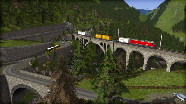 Скриншот из Train Simulator: Albula Line: St Moritz - Thusis  Route Add-On