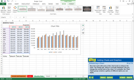 Скриншот из Professor Teaches® Excel 2013 & 365