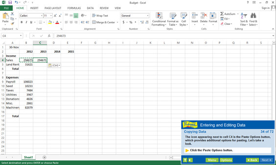 Скриншот из Professor Teaches® Excel 2013 & 365