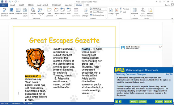 Professor Teaches® Word 2013 & 365 game for Linux 1