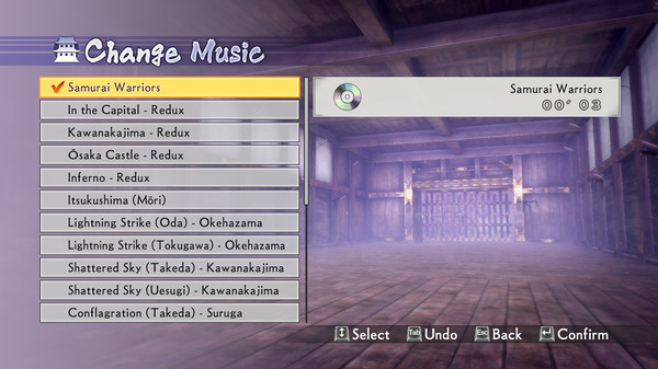 Скриншот из SAMURAI WARRIORS 4-II - BGM Set 1