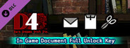 D4: In Game Document Full Unlock Key