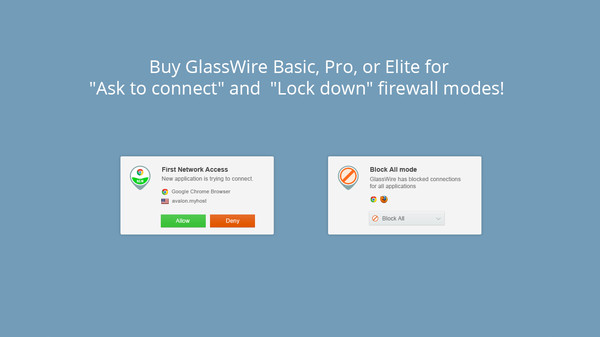 Скриншот из GlassWire Pro