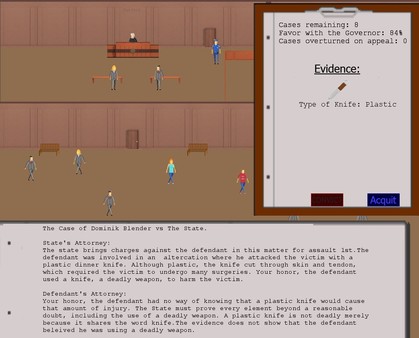 Скриншот из Judged: A Court Simulator