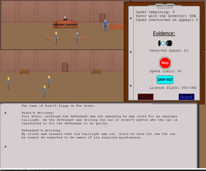 Скриншот из Judged: A Court Simulator
