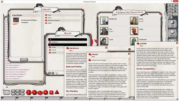 Скриншот из Fantasy Grounds - D&D Elemental Evil Player's Companion