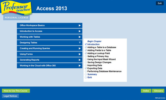 Скриншот из Professor Teaches® Access 2013 & 365