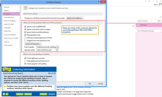 Professor Teaches OneNote 2013 & 365 minimum requirements