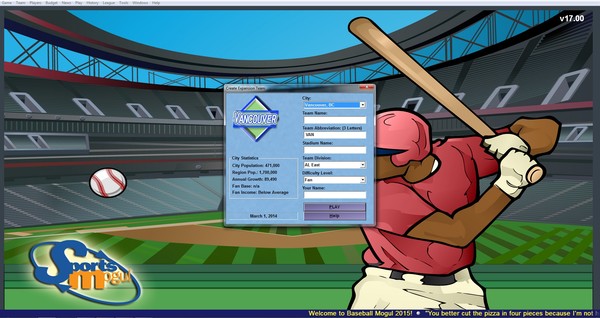 Baseball Mogul 2015 requirements