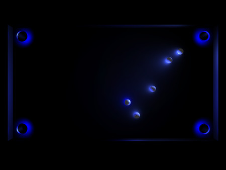 Скриншот из "Glow Ball" - The billiard puzzle game