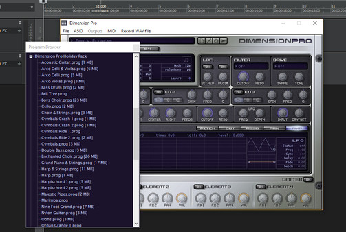 Скриншот из Xpack - Cakewalk - Dimension Pro Holiday Pack