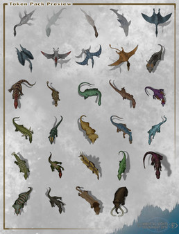 Скриншот из Fantasy Grounds - Top Down Tokens - Dinosaurs