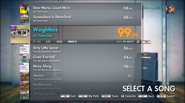 Скриншот из Rocksmith 2014 - All Time Low - Weightless