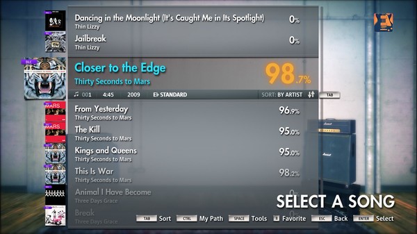 Скриншот из Rocksmith 2014 - Thirty Seconds to Mars - Closer to the Edge