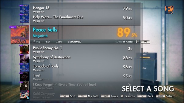 Скриншот из Rocksmith 2014 - Megadeth - Peace Sells