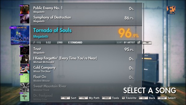 Скриншот из Rocksmith 2014 - Megadeth - Tornado of Souls