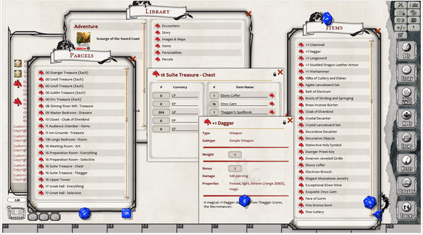 Скриншот из Fantasy Grounds - D&D Scourge of the Sword Coast