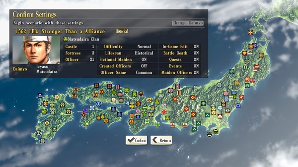 Скриншот из NOBUNAGA'S AMBITION: SoI - Scenario 1