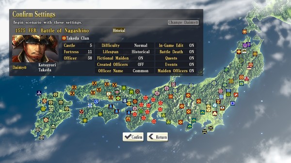 【图】NOBUNAGA’S AMBITION: SoI – Scenario 5 “Battle of Nagashino”(截图2) 【图】NOBUNAGA’S AMBITION: SoI – Scenario 5 “Battle of Nagashino”(截图2)