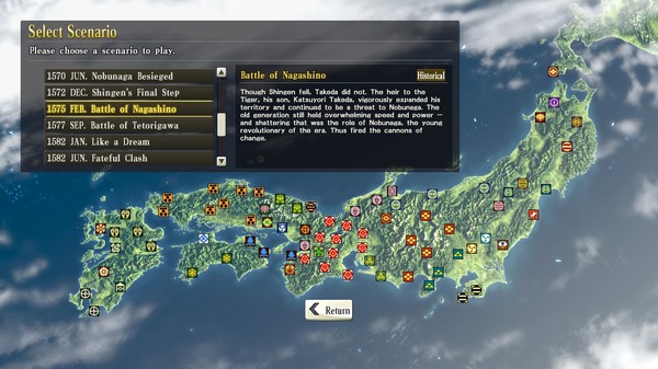【图】NOBUNAGA’S AMBITION: SoI – Scenario 5 “Battle of Nagashino”(截图1) 【图】NOBUNAGA’S AMBITION: SoI – Scenario 5 “Battle of Nagashino”(截图1)