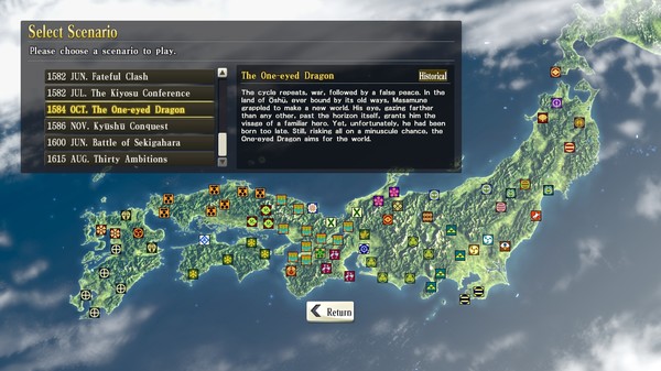 Скриншот из NOBUNAGA'S AMBITION: SoI - Scenario 8