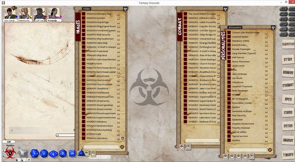 Скриншот из Fantasy Grounds - War of the Dead Chapter 1 for Savage Worlds