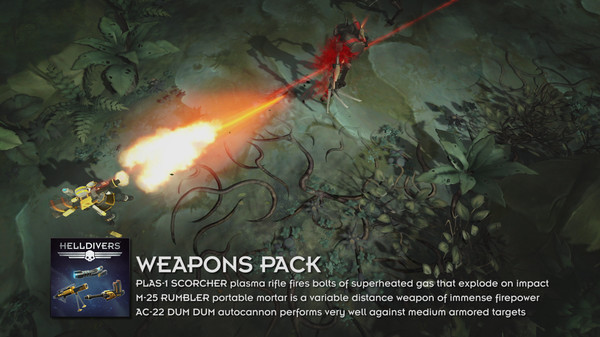 Скриншот из HELLDIVERS™ - Weapons Pack