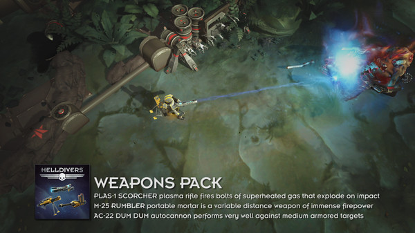 Скриншот из HELLDIVERS™ - Weapons Pack