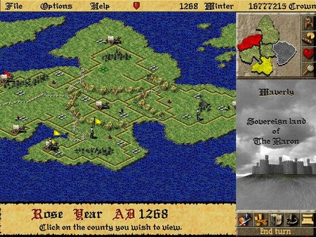 Lords of the Realm II game for Linux 1