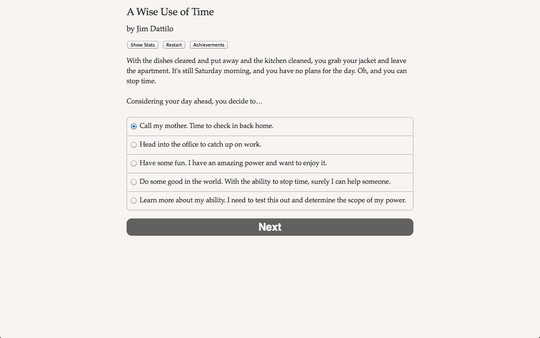 A Wise Use of Time game for Linux 1
