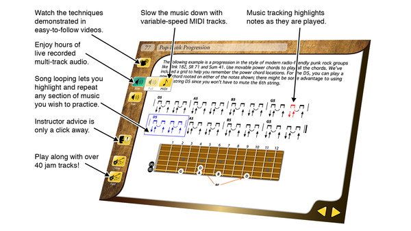 Скриншот из eMedia Interactive Rock Guitar