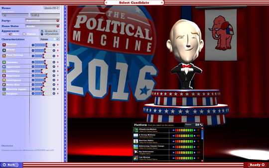 Скриншот из The Political Machine 2016
