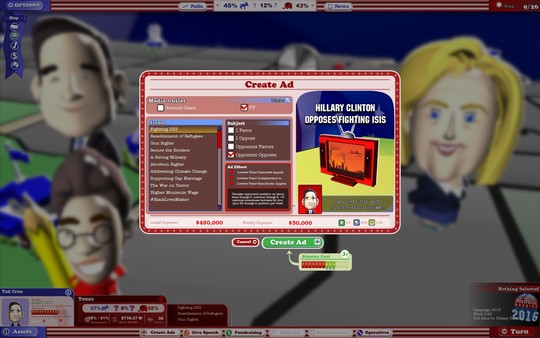 The Political Machine 2016 game for Linux 1