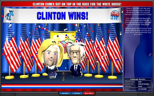 Скриншот из The Political Machine 2016