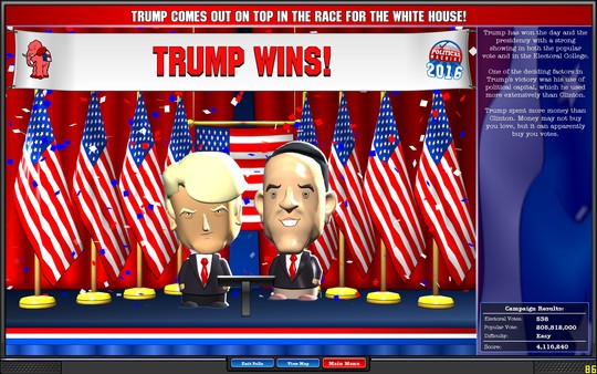 Скриншот из The Political Machine 2016