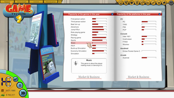 Скриншот из Game Tycoon 2