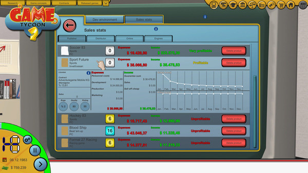 Скриншот из Game Tycoon 2