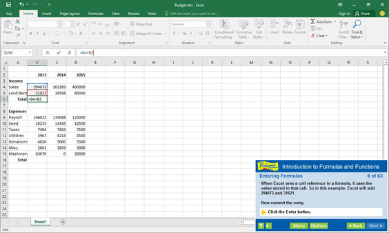 Can i run Professor Teaches Excel 2016