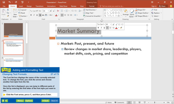 Скриншот из Professor Teaches PowerPoint 2016
