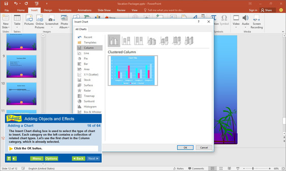 Professor Teaches PowerPoint 2016 requirements