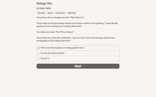 Ratings War requirements