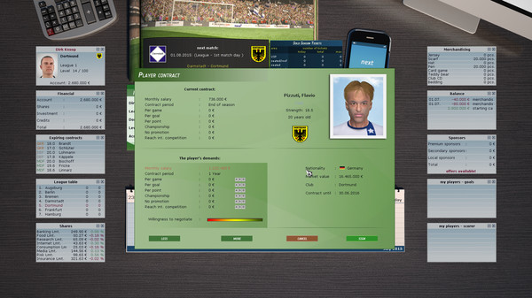 Скриншот из Club Manager 2016